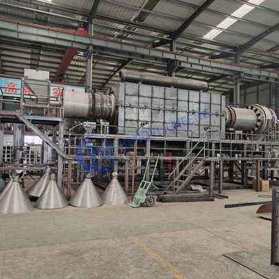 500°C-600°C کوره کربونیزاسیون تجهیزات کاملا خودکار کربونیزاسیون برای پوسته های نارگیل چوب و پوسته های بادام زمینی