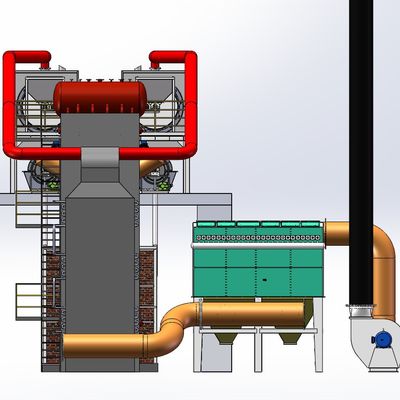 کنترل PLC کوره کربن زدایی دوگانه دمای بالا 400-600C
